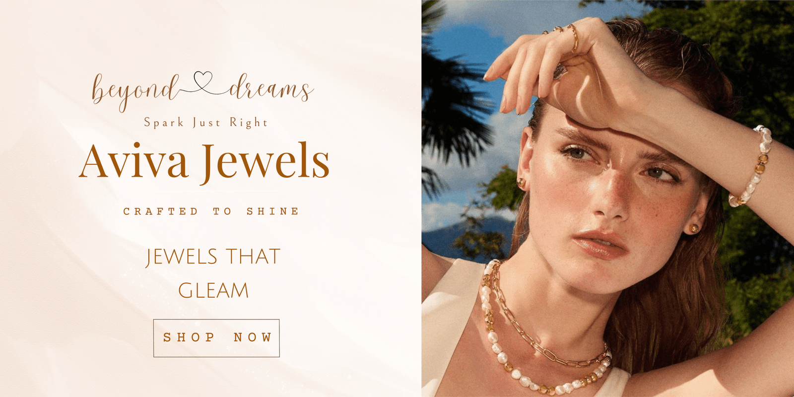 Brown Minimalist Jewelry New Arrivals Banner (11)